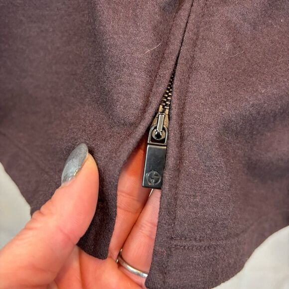 Men’s Giorgio Armani Virgin Wool Brown Lightweight Full Zip Collared Jacket XL - Picture 5 of 11